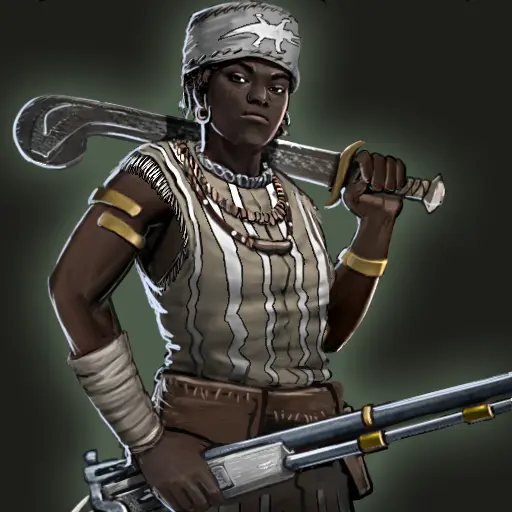 Dahomey Amazon portrait