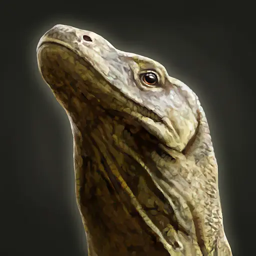 Kermond the Pet Monitor Lizard portrait
