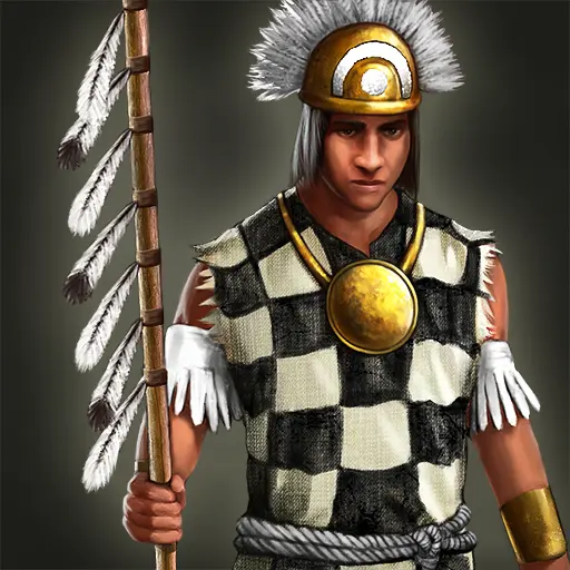 Plumed Spearman portrait