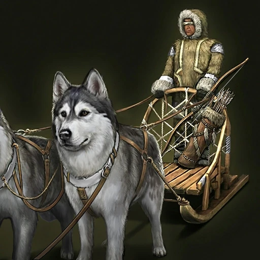 Inuit Qamutik portrait