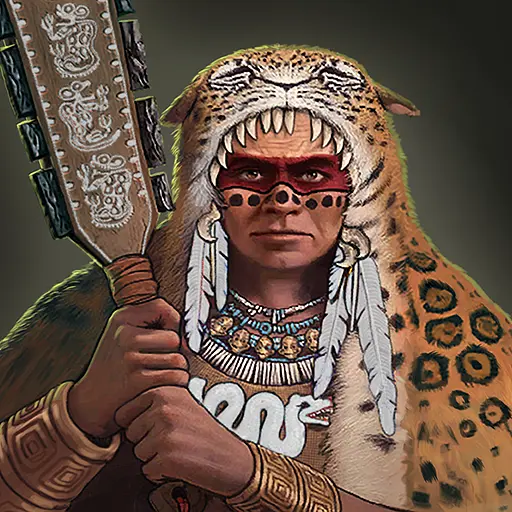 Aztec Jaguar Warrior portrait