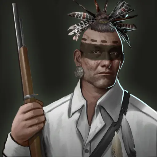Lenape Warrior portrait