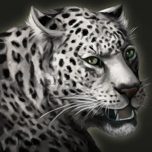 White Jaguar portrait